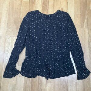 Polka Dot Lucky Brand Blouse Size XL
